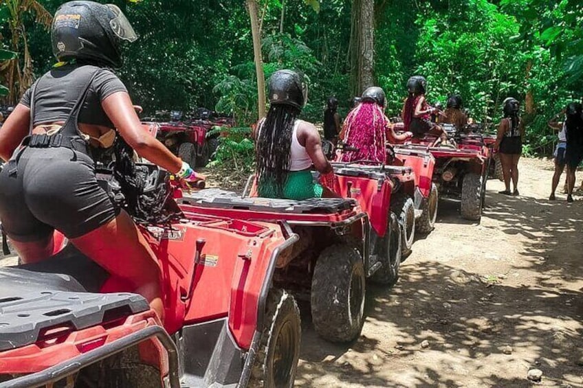 ATV Blue Hole Rafting and Horseback Ride from Montego Bay 4in1