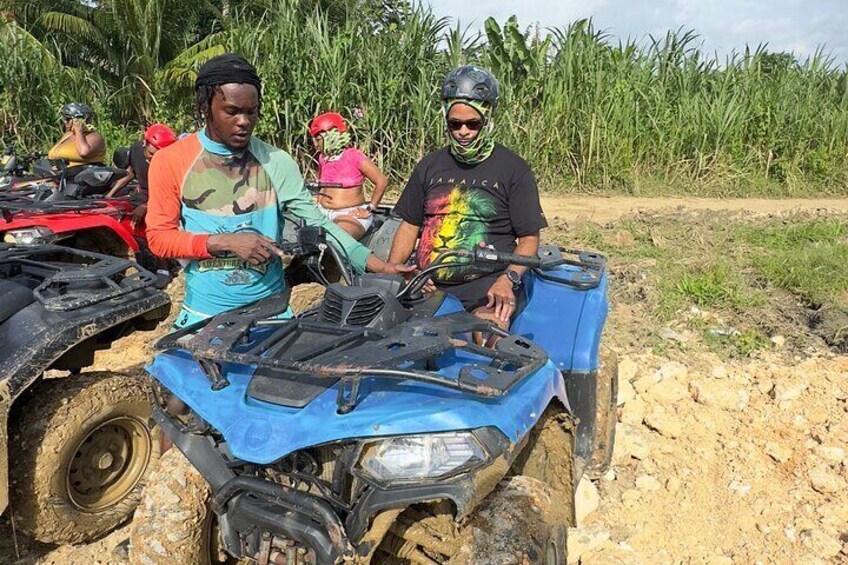 ATV Blue Hole Rafting and Horseback Ride from Montego Bay 4in1