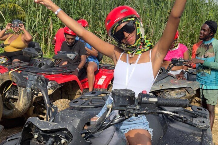 ATV Blue Hole Rafting and Horseback Ride from Montego Bay 4in1