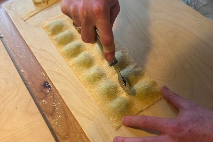 Cooking class fresh pasta , ravioli, tagliatelle and tiramisù