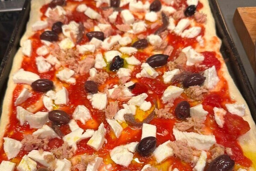 Pizza with Ligurian tuna 