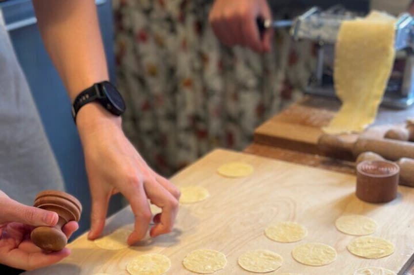 Cooking class fresh pasta , ravioli, tagliatelle and tiramisù
