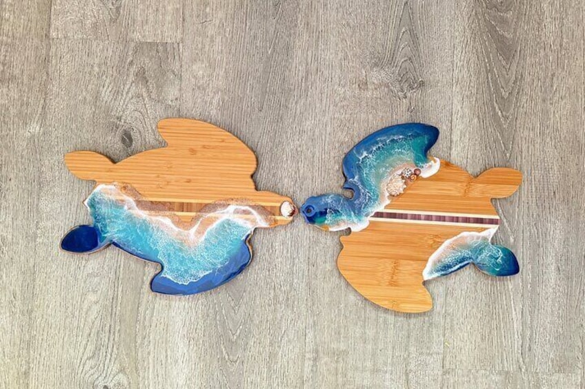 Epoxy Resin Cheese Board Art Class