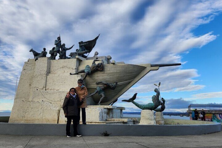 Monument to the Goleta Ancud first attempt by the Chilean government to take possession of the Strait of Magellan