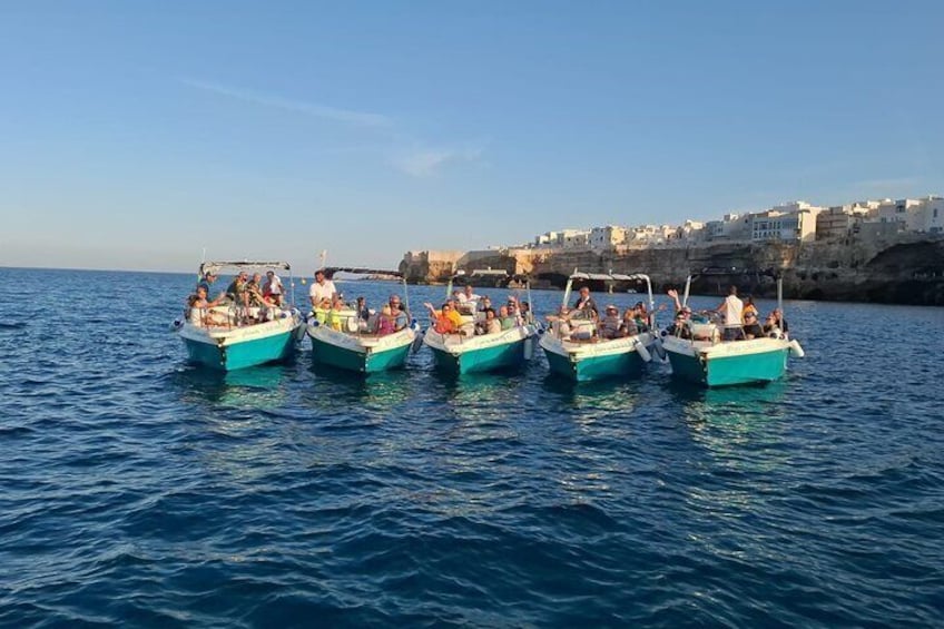 Boat trip to the Polignano a Mare caves