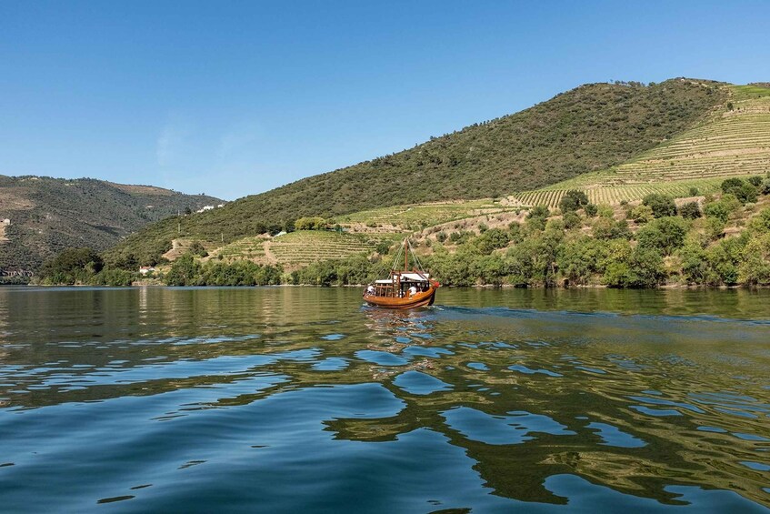 Picture 1 for Activity Pinhão: Rabelo Boat Cruise with Wine Tasting