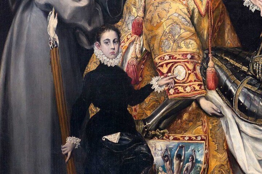 Burial of the Lord of Orgaz, El Greco. (detail).