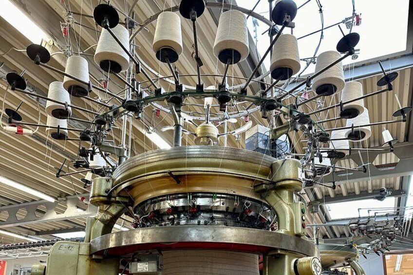 A circular knitting machine