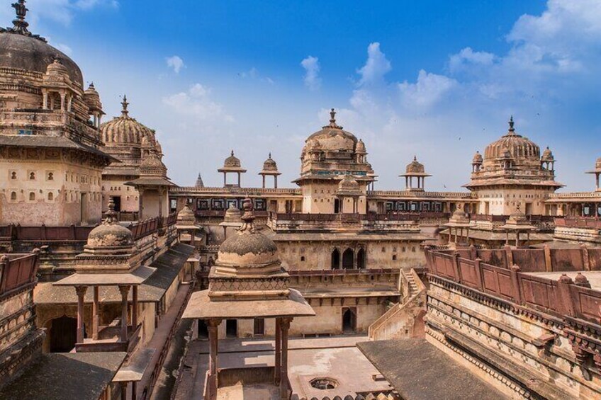 Jahangir Mahal in Orchha Fort.