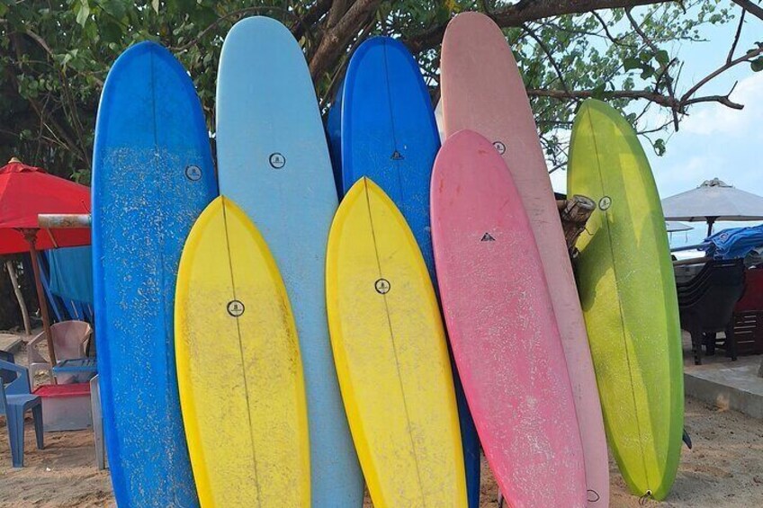 we provide surfboard rentals. daily, weekly and monthly.