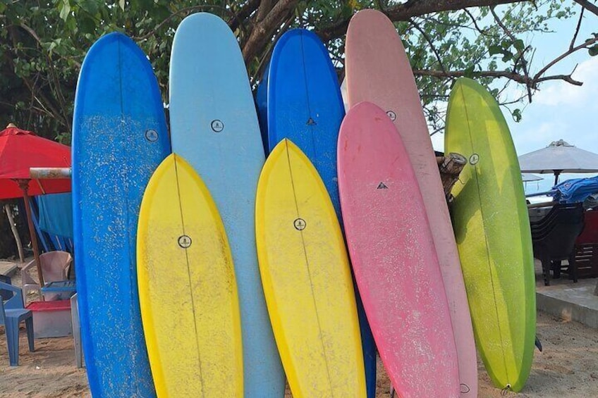 we provide surfboard rentals. daily, weekly and monthly.