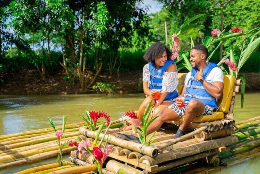 Bamboo Rafting and Limestone Massage at Lethe River Montego Bay