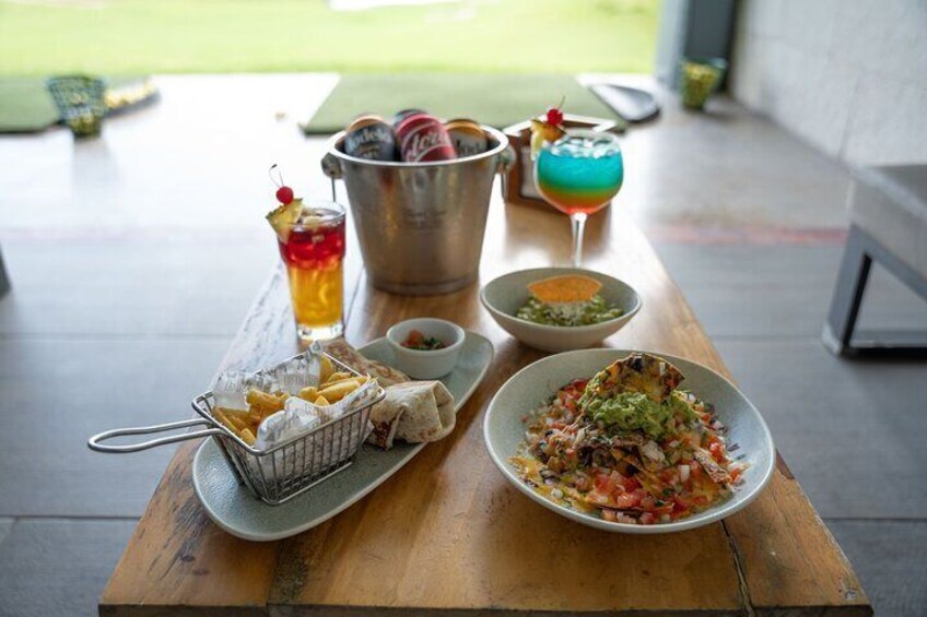 Delicious Food & Drinks at Shots Puerto Cancun