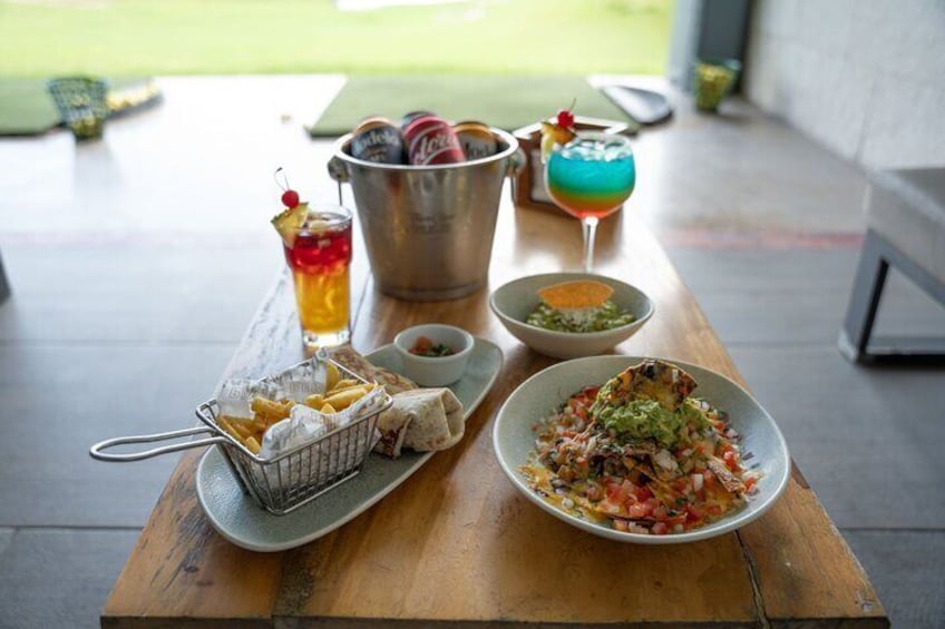 Delicious Food & Drinks at Shots Puerto Cancun