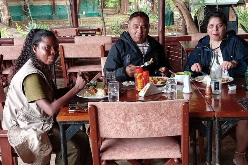 Lunch at Sentrim Tari Tsavo East National park welcome kenya