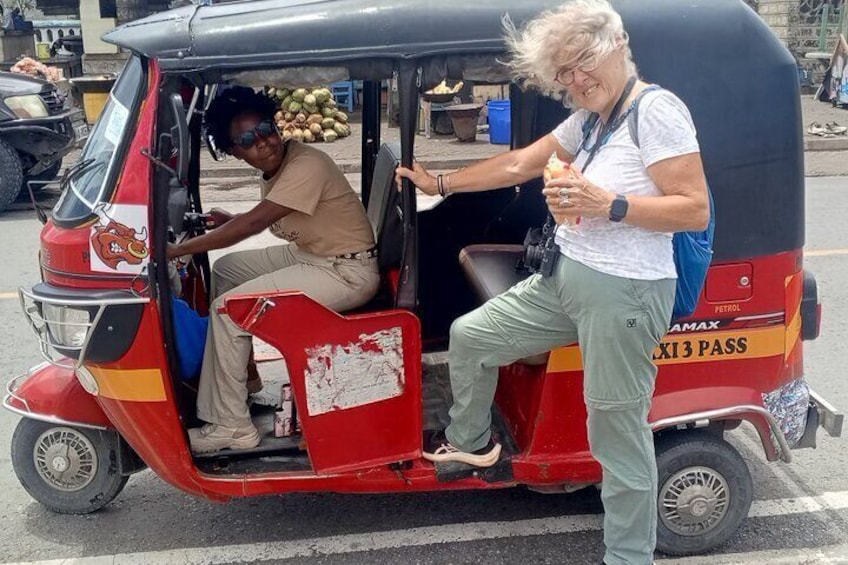 Mombasa Tuk Tuk experience 