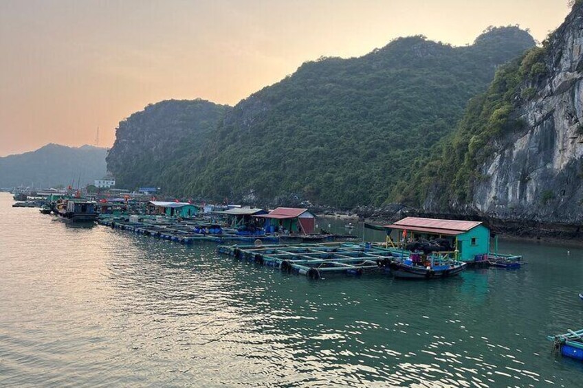 From Cat Ba: Breathtaking Lan Ha Bay Sunset on Luxury Cruise