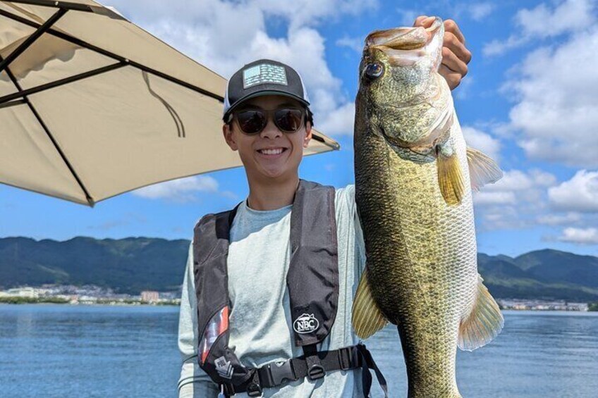 Private Lake Biwa Bass Fishing and Sightseeing