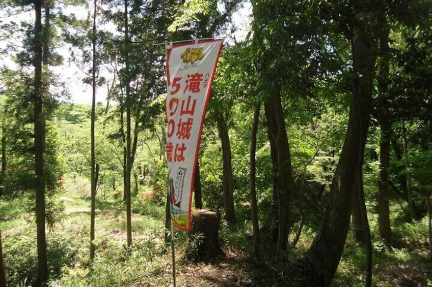 Takiyama Castle was built 500 years ago