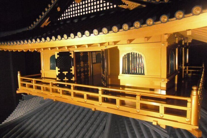 A life-size reproduction of the 5th and 6th floors of Azuchi Castle's main tower (The following images are from the Taigan Historical Museum Permission has been granted to take and publish them.)