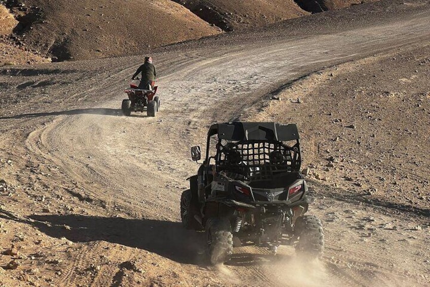 Agafay desert camels, Quad, Sunset and Dinner show