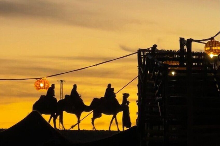 Agafay desert camels, Quad, Sunset and Dinner show