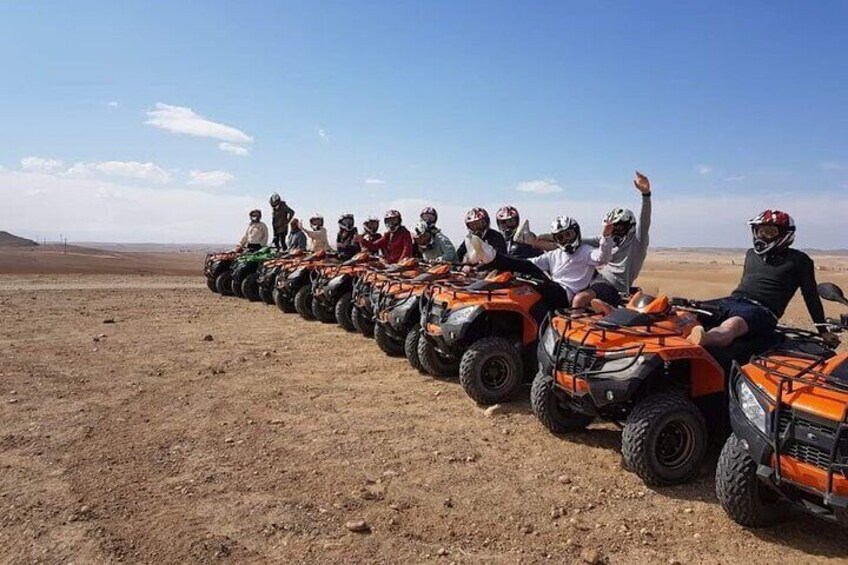 Agafay desert camels, Quad, Sunset and Dinner show