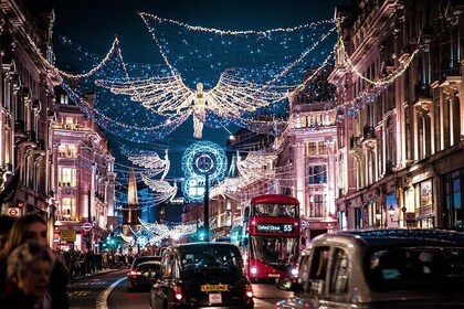 Vintage Top Deck London Christmas Lights Tour
