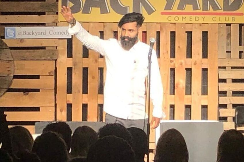 Paul Chowdry at Backyard Comedy Club