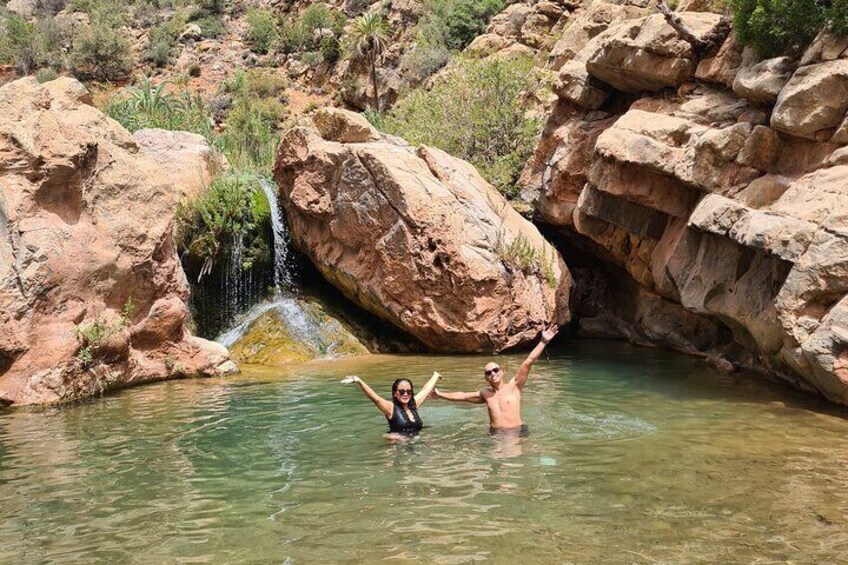 Swim in natural pools in the Paradise Valley mountains.