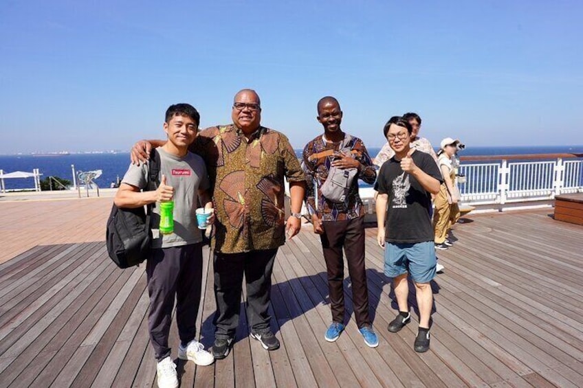 Your guide Shuhei and assistant Masa with previous nice guests 