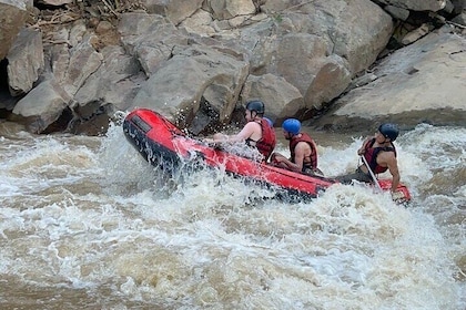 8 hour Sticky waterfall, quad bike and White water rafting Adventures