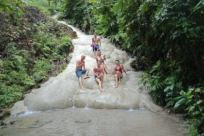 8 hour Sticky waterfall, quad bike and White water rafting Adventures