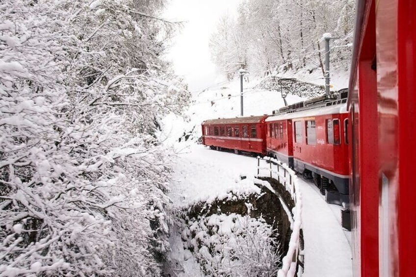 Bernina Express Private Tour from Milan