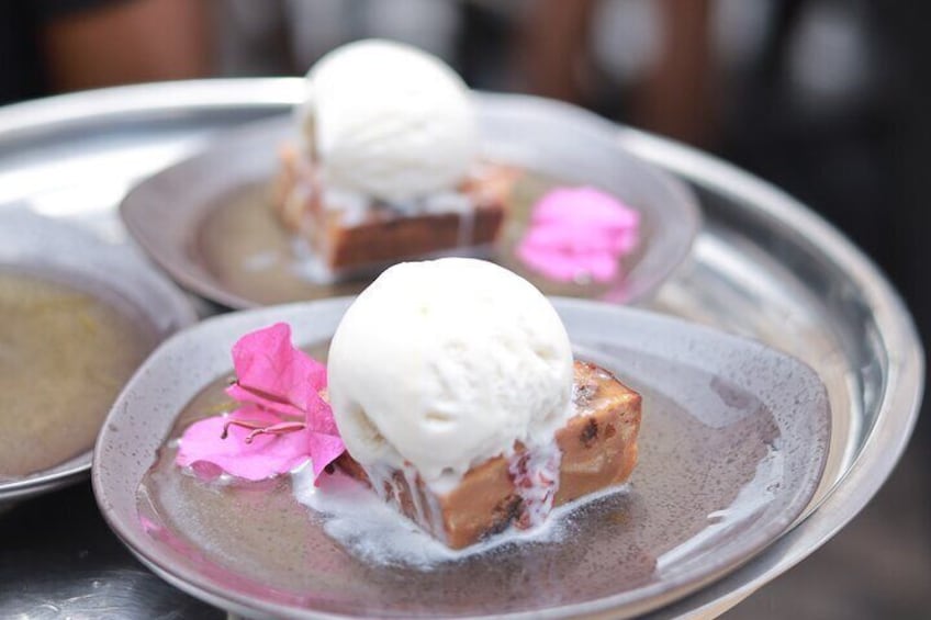 Crepe Suzzette Bread Pudding