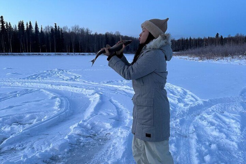 Fairbanks Ice Fishing with Transportation