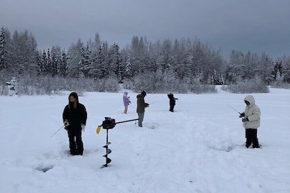 Fairbanks Ice Fishing with Transport