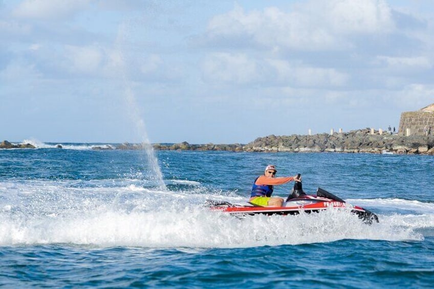 Have you ever seen someone unhappy on a jet sky?