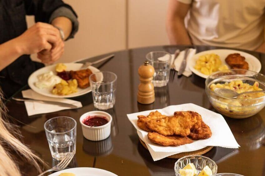 Schnitzel and Strude Shared Cooking Class 