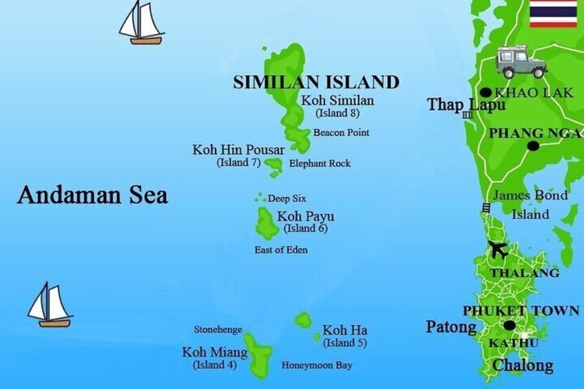 Similan Island tour by Speed boat from Phuket