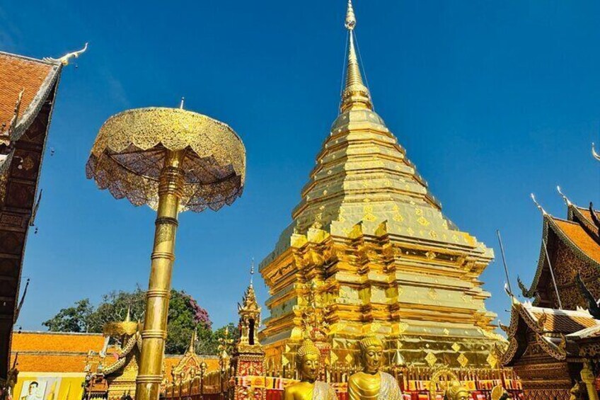 Private Doi Suthep Temple Handicraft Center and Sticky Waterfall