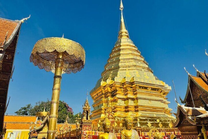 Private Doi Suthep Temple Handicraft Center and Sticky Waterfall