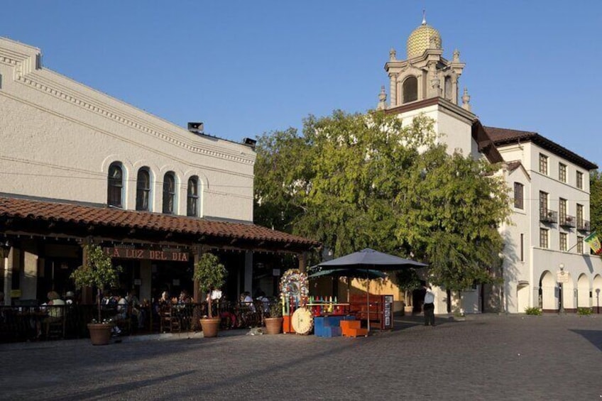 Olvera Street, Los Angeles’ oldest street, has long since been turned into a kitschy tourist attraction. 