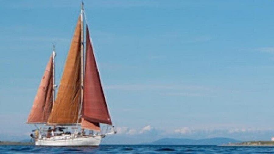 The Ingrid Princess under full sail