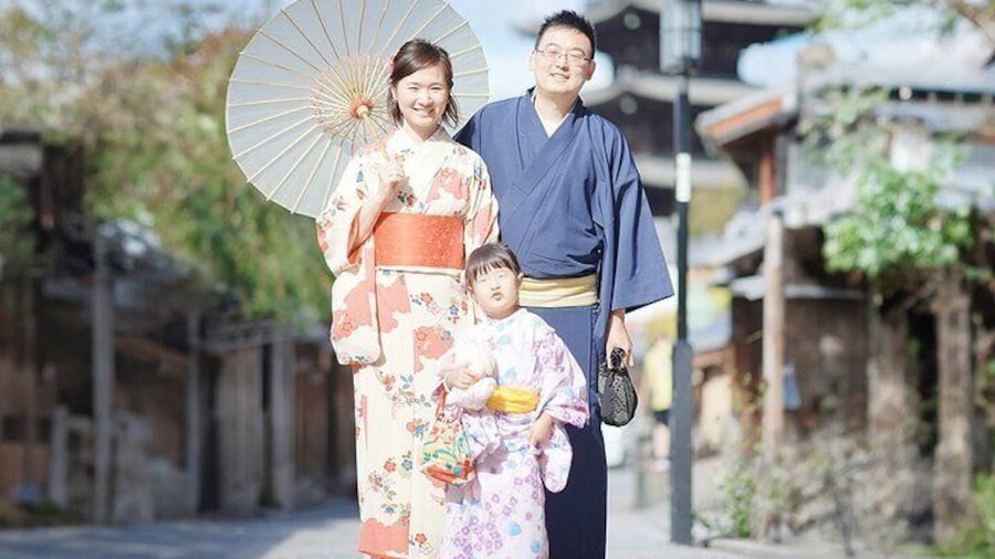 Kyoto Kimono Rental Chamatsu Family Package