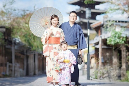 Kyoto Kimono Rental Chamatsu Family Package