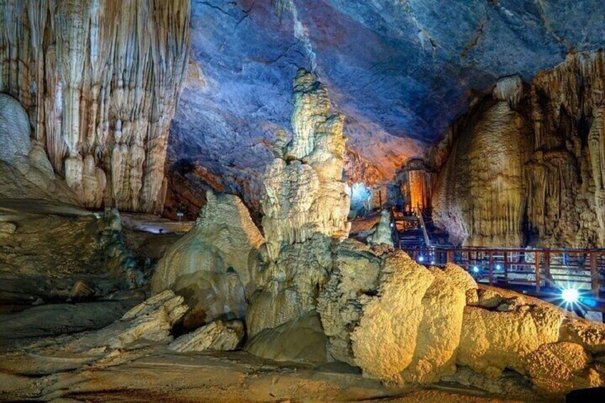 Zipline in Dark Cave Paradise Cave Tour From Dong Hoi Phong Nha