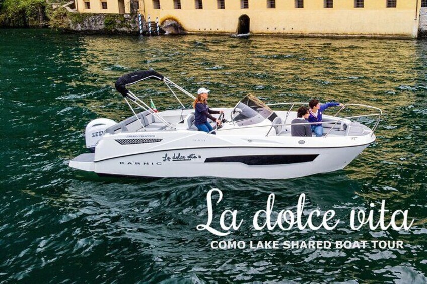 Como lake shared boat tour 