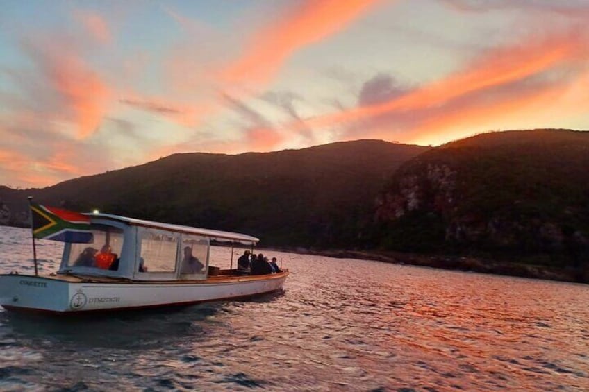 Knysna Lagoon Sunset Cruise aboard Coquette 