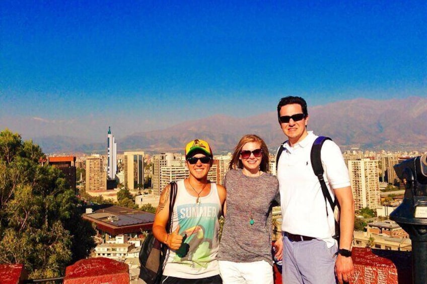 Santa Lucia Hill with visitors from Texas